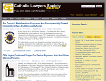 Tablet Screenshot of catholiclawyersmalaysia.org